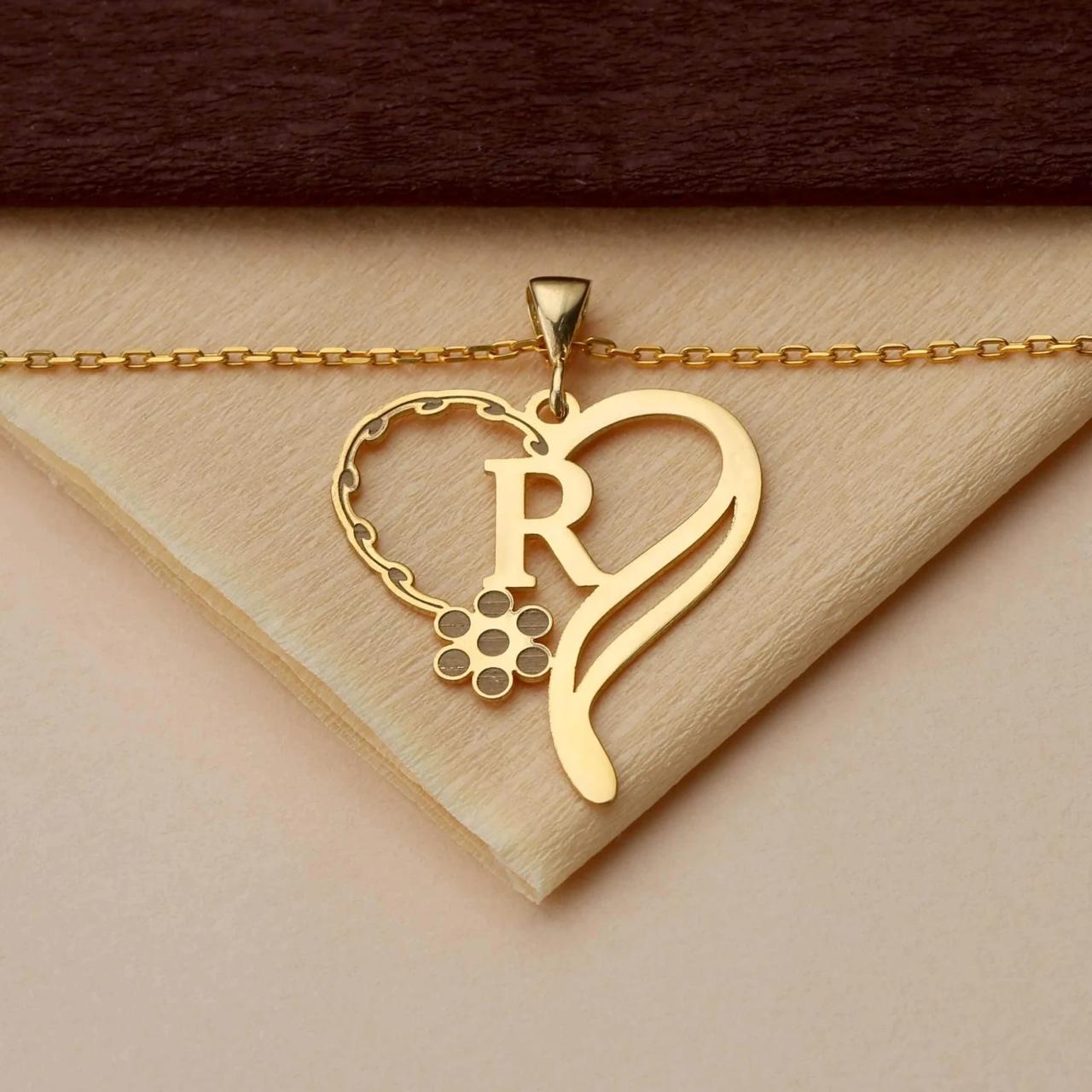 Heart Shape Stylish Named Necklace