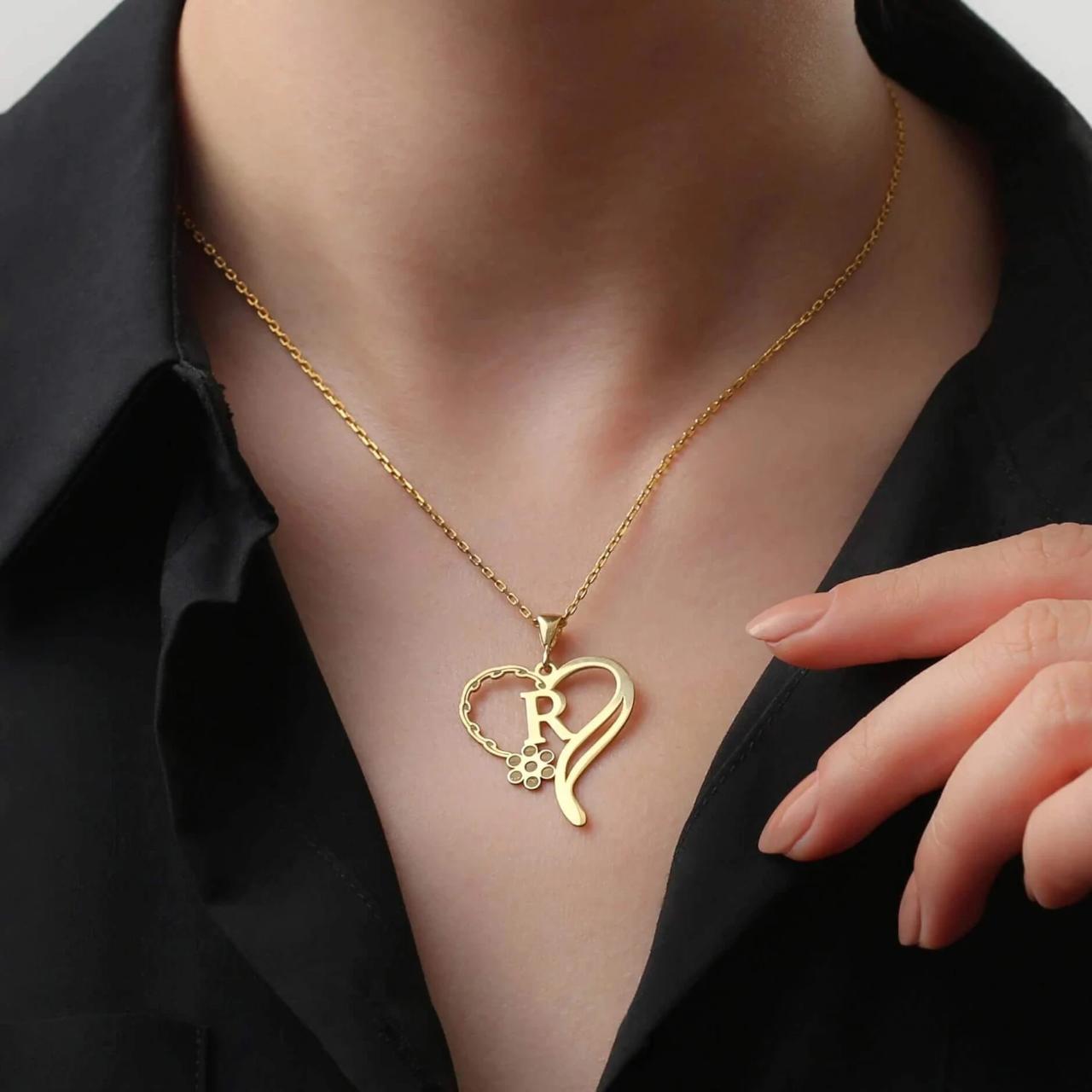 Heart Shape Stylish Named Necklace