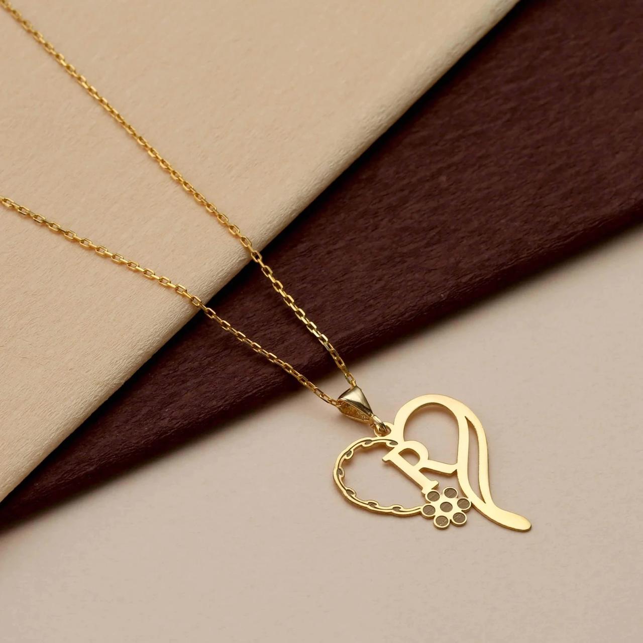 Heart Shape Stylish Named Necklace