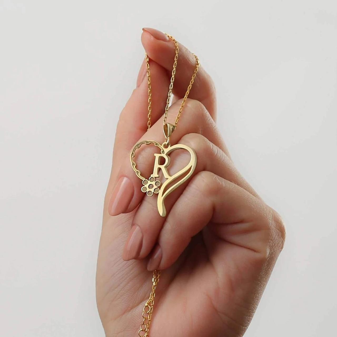 Heart Shape Stylish Named Necklace