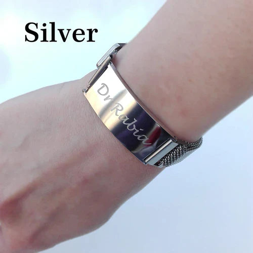 Name Bracelet Unisex Magnetic Stra