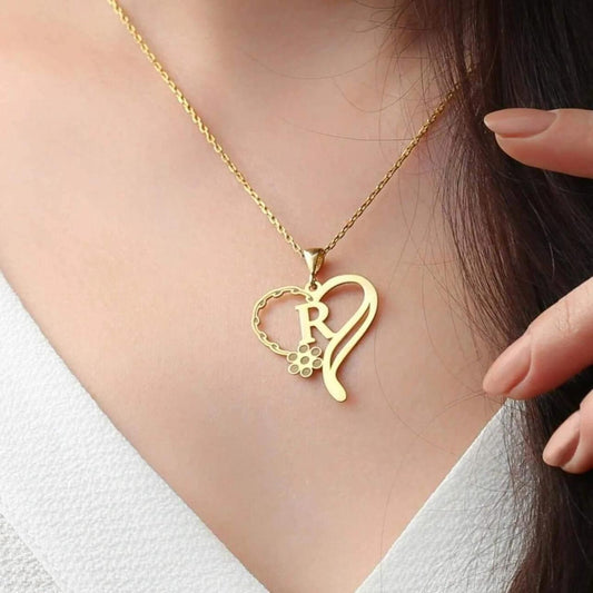 Heart Shape Stylish Named Necklace