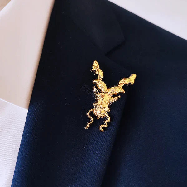 Markhor Antique Lapel pin / Coat Pin