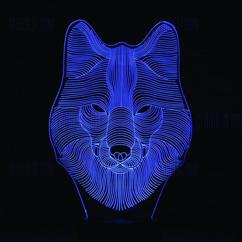 WOLF 3D ILLUSION LED Night LAMP