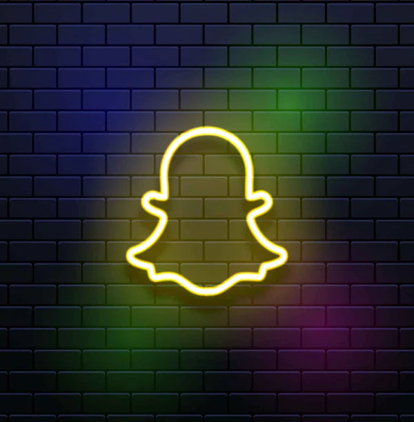 SNAPCHAT LOGO NEON SIGN – providers