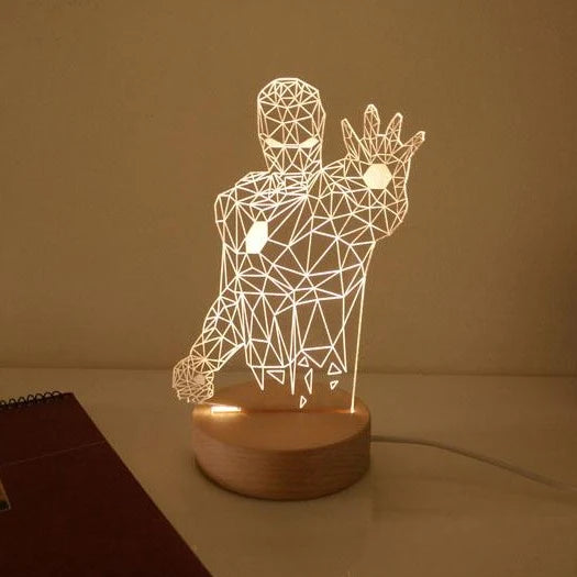 IRON MAN 3D ILLUSION LED Night LAMP