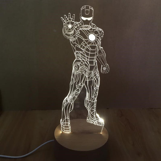 IRON MAN 3D ILLUSION LED Night LAMP